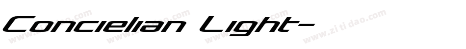 Concielian Light字体转换